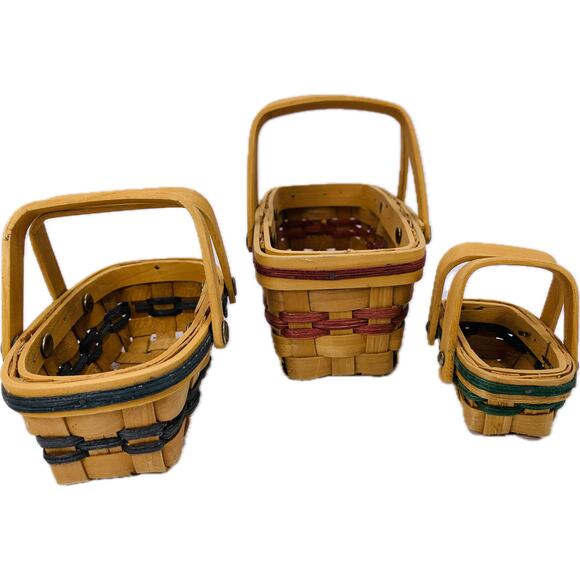 Boyds Bear Collection Aunt Mamie's Bread Baskets Small Medium Large - Picture 5 of 12